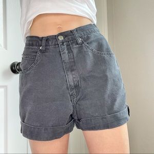 Vintage Limited Jeans High Waisted Black Shorts